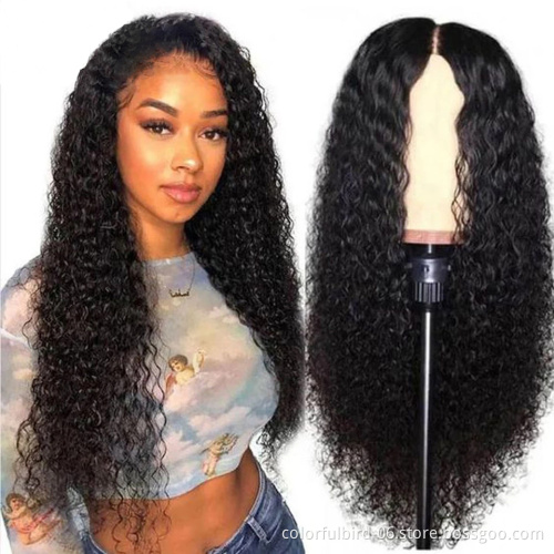 6X6 lace closure Wig jerry curly Lace Front kinky curly Lace Wigs Glueless 100% Virgin Brazilian human hair